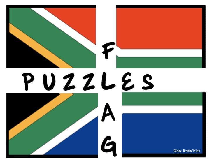 south africa flag puzzle printable