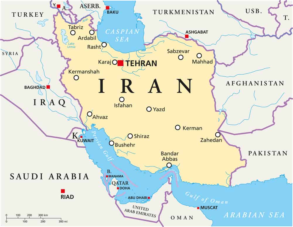 Iran Political Map
