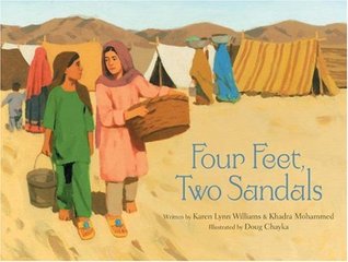 book cover of Four Feet, Two Sandals