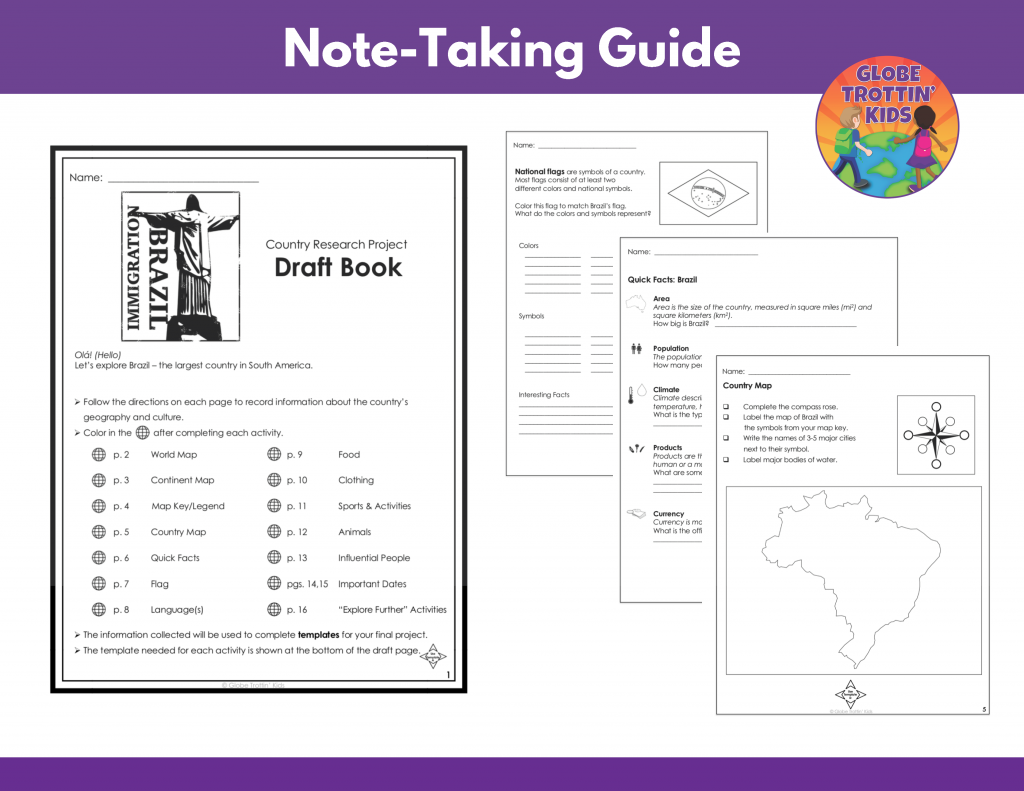 note-taking guide for researching Brazil