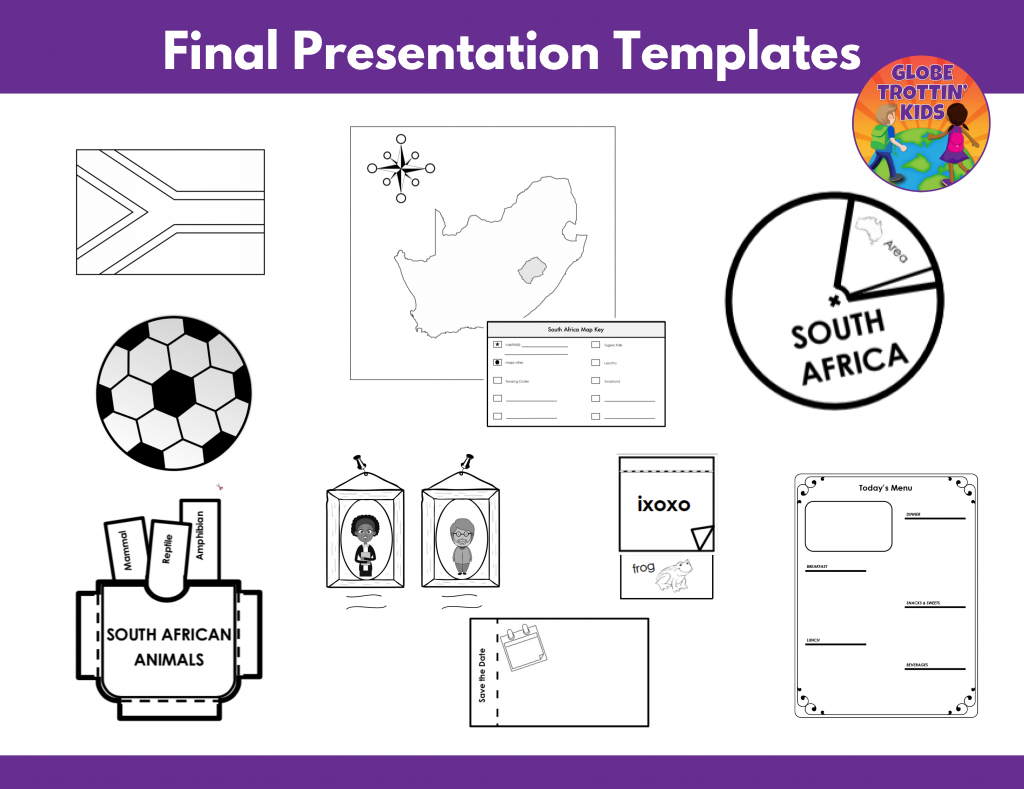 templates for South Africa research project